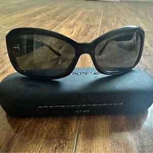 Bulgari Black Squoval Sunglasses 8005-B Scratches on lenses no case